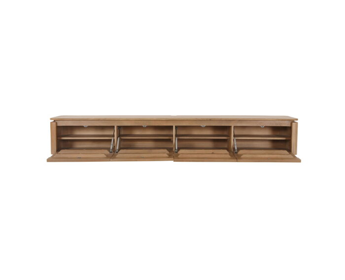 Zwevend tv meubel Dallas Naturel Mangohout 165 cm