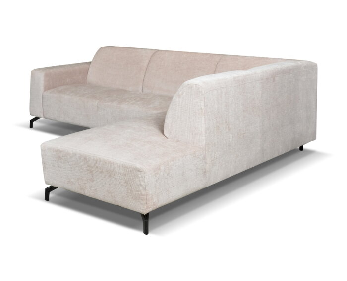 Hoekbank Milena Beige - Astra 3 &ndash; Ottomane Rechts &ndash; 274x210 cm