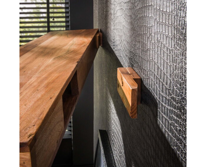 Wandplank Levita 200 cm acacia - naturel