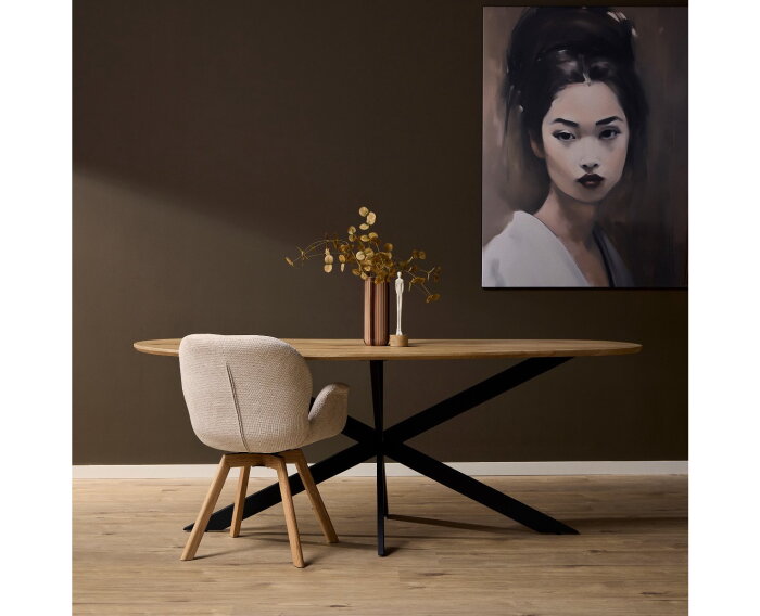 Eettafel Cloud organisch eiken | 180 cm | Naturel
