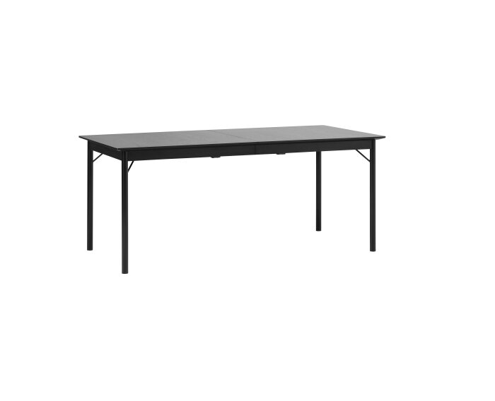 Eettafel Savona eiken verlengbaar 180x95 cm - zwart