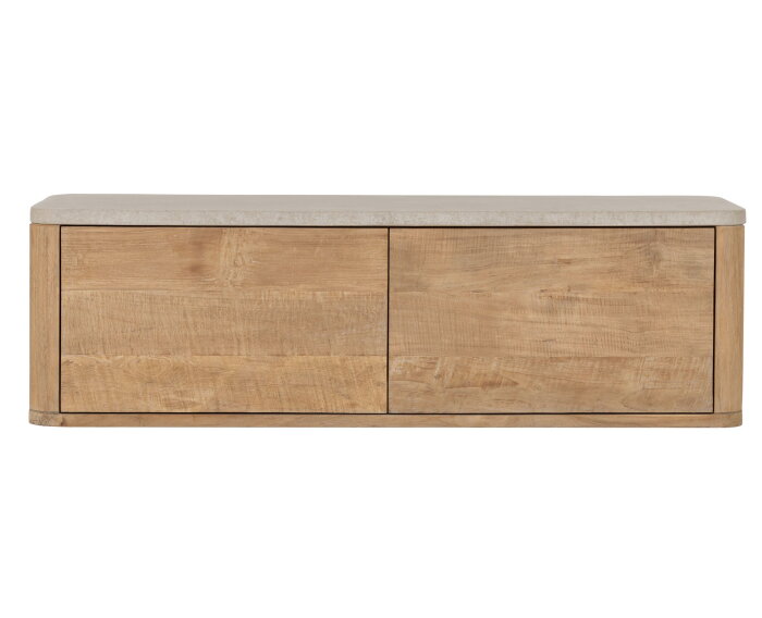 Nova tv meubel small  travertin top