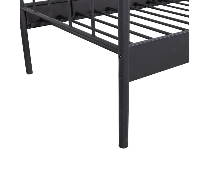 Moos Bed Metaal Zwart 90x200 Cm - WOOOD