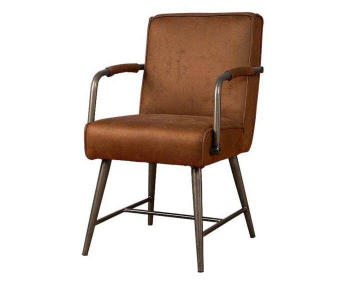 Belmonte Armstoel - fabric Cherokee 8 cognac
