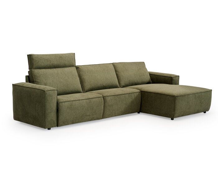 Hoekbank Domburg - Taurus Thyme - Chaise longue rechts - 318x166 cm