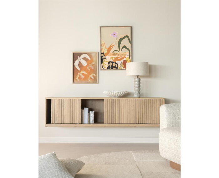 TV meubel Milo 180x42cm - naturel | Eleonora