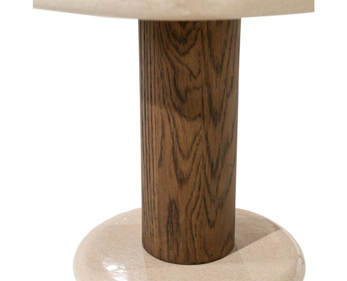 Bijzettafel Kyan 46x46cm - beige | Eleonora