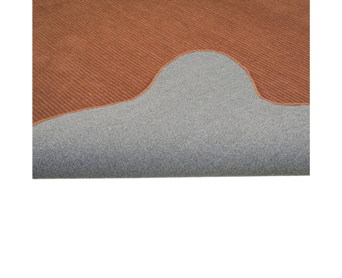 by fonQ Scallop Vloerkleed - Wine Red - Organisch - 120 x 170 cm