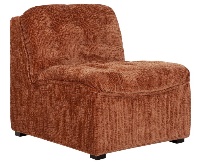 MUST Living fauteuil Liberty - Glamour cinnamon - 75x67x85 cm
