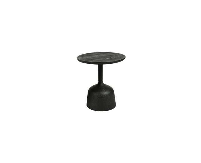 Elba Bijzettafel zwart rond 40 sm