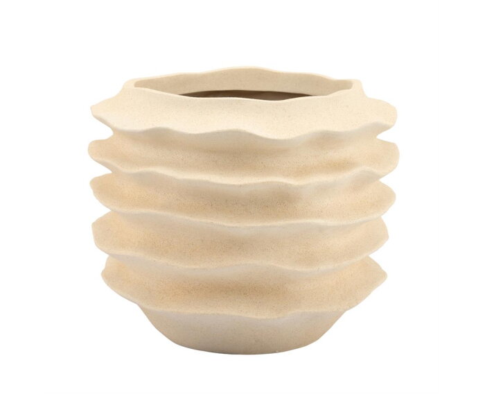 Planter Riva large - wit | BY-BOO