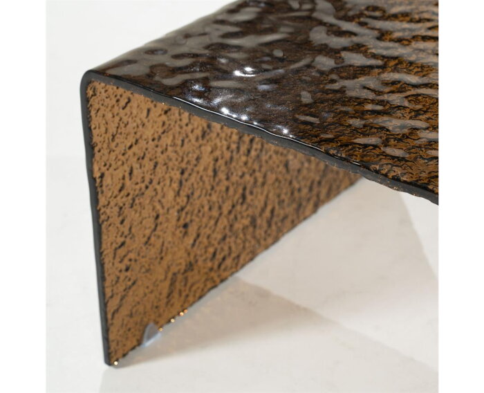 Coffee table Ripple 110x55cm - bruin | BY-BOO
