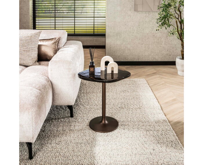 BIjzettafel H50 Eclips - Koper antiek finish