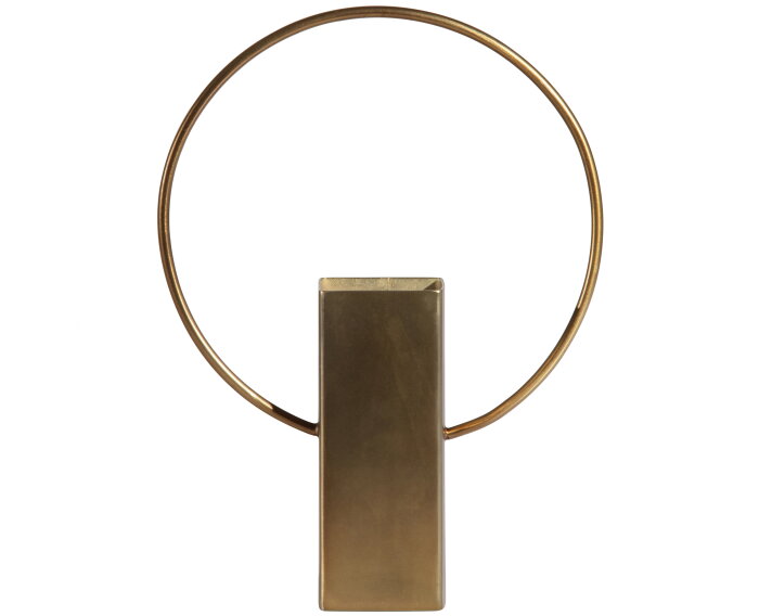 Ring Vaas Metaal Antique Brass 25cm - BePureHome