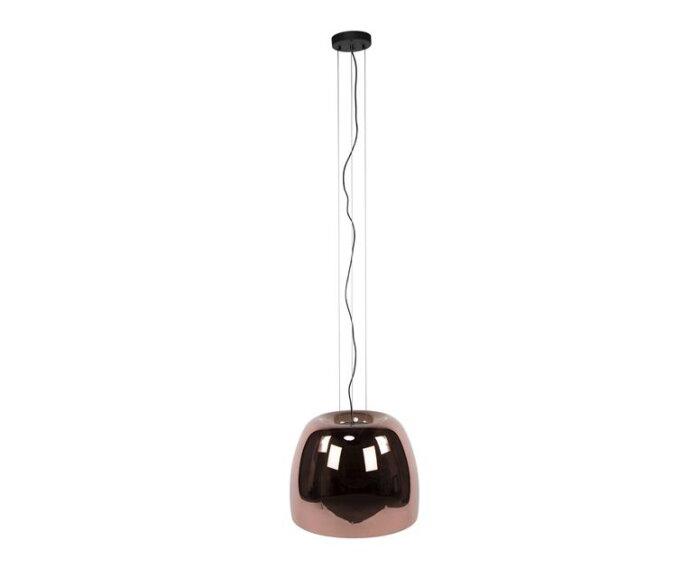 Hanglamp 1L drift XL glass - Copper color glas