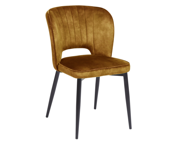 Eetkamerstoel Amalia velvet - Goud