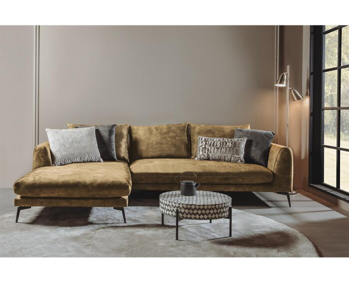 Nottingham 2 5-AR + Chaise L - Adore 015 Yellow Orange