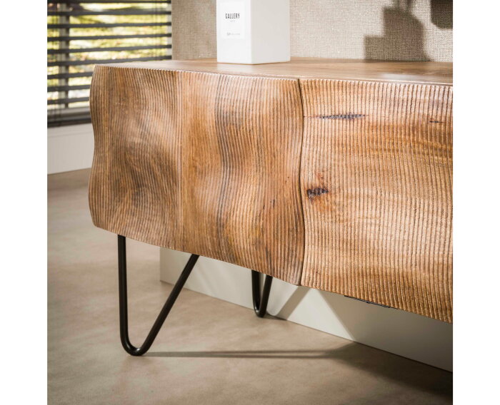 TV-meubel Ocean - Massief mango zand