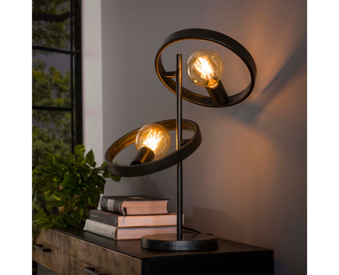 Tafellamp Hover 2 lampen - Charcoal