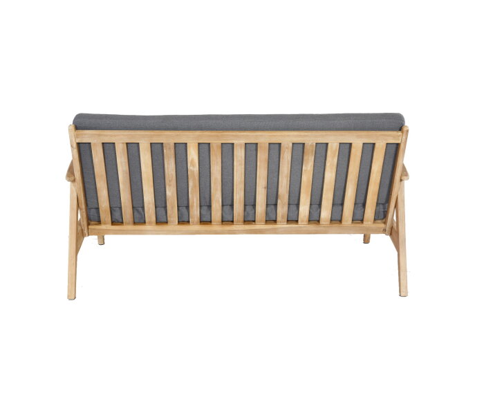 NARVIK LOUNGE SET - LIGHT TEAK LOOK / ROYAL ANTHRACITE