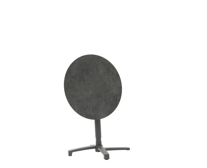 Lima HPL bistro lift table &Oslash;70cm grey