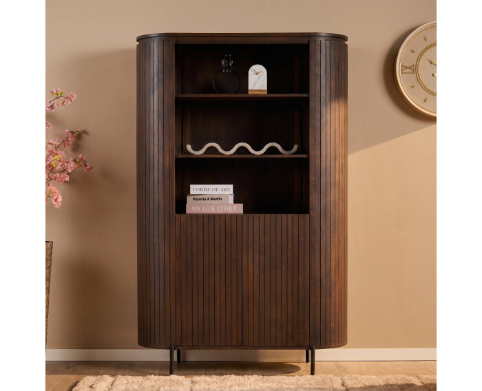 Wandkast Solana Bruin Mangohout 115 cm
