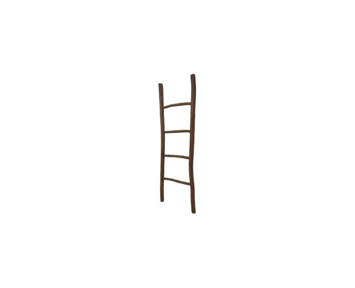 HSM Collection-Decoratieve Ladder Pank-50x6x150-Bruin-Teak