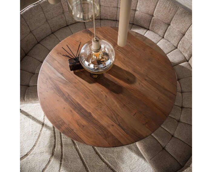 Eettafel Dune rond &Oslash;130 - Beige