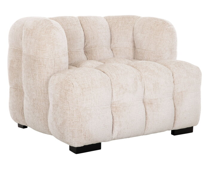 MUST Living fauteuil Mars - Glamour natural - 75x102x95 cm