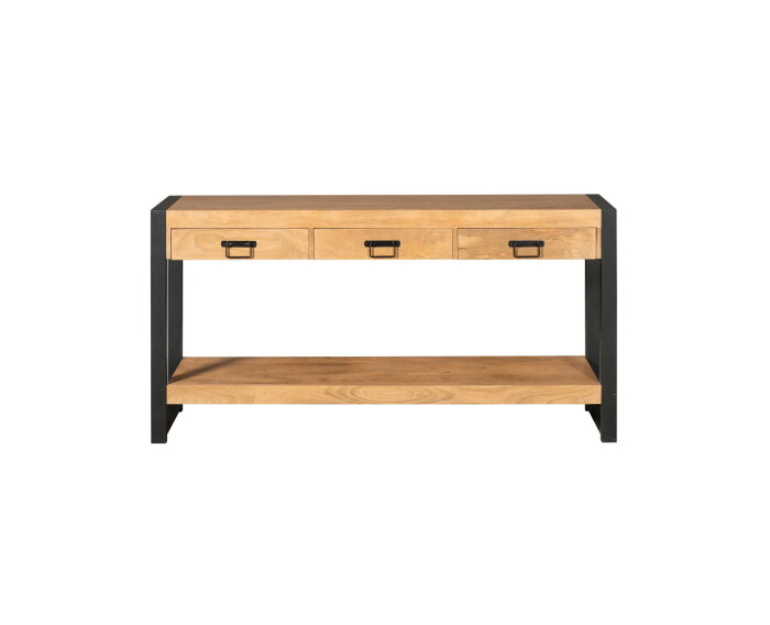 Sidetable Britt 150 cm mango metaal - Naturel | Meubelplaats