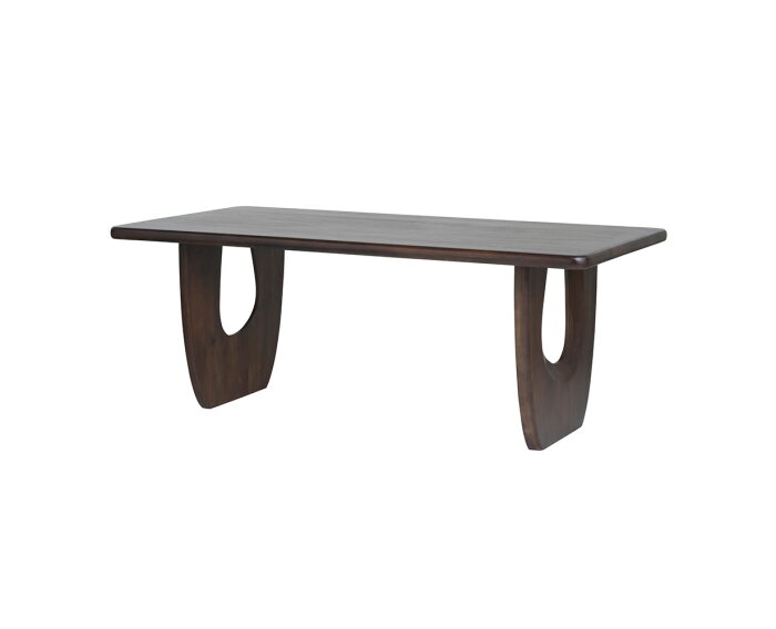Eettafel Handai mangohout 180x90 cm - Walnoot