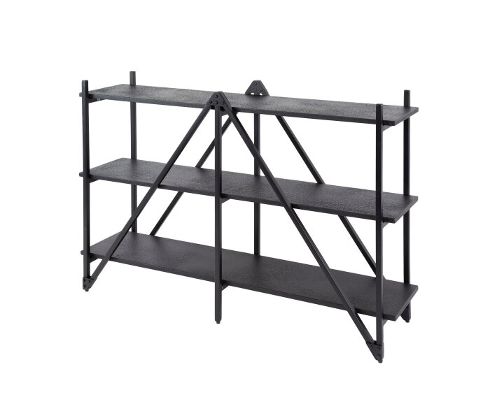 Wandkast 130cm 3 laags Piega - Grijs