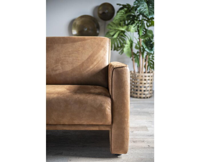 SEVN Liz modulaire bank - 3-zitsbank Bull Cognac - 187x87 cm - zelf samen te stellen