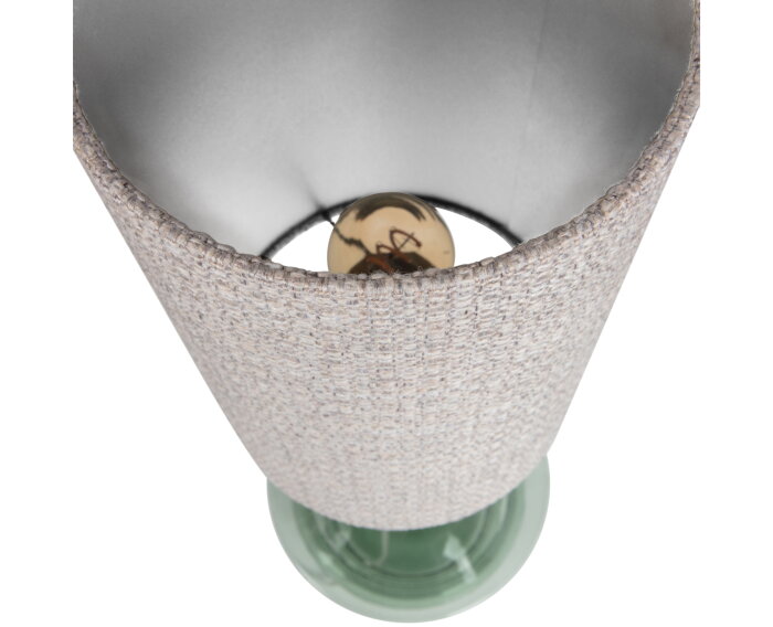 Chunky Lampenkap Soft Canvaslook Grijs Melange - BePureHome