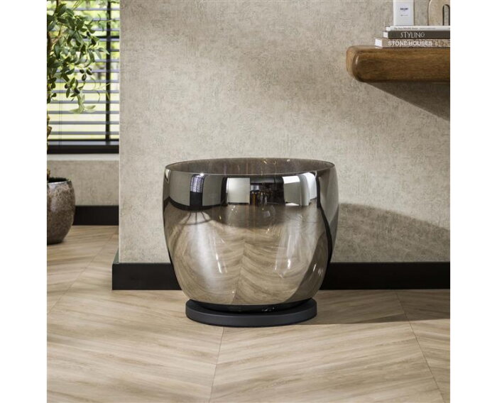 Vloerlamp UP XXL - Smoke grey glas