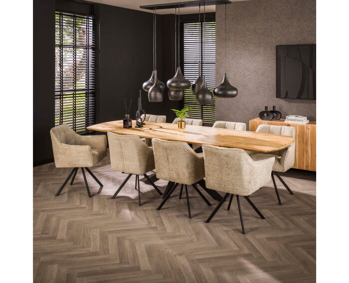 Eettafel Santiago verlengbaar acacia 175-275 cm - naturel
