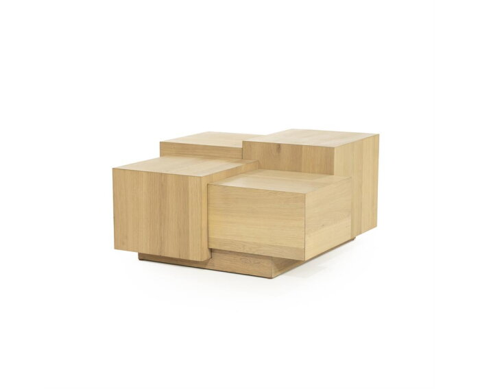 Salontafel Quinten vierkant 80x80cm - naturel | Eleonora