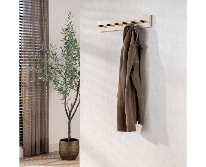 Kapstok Travino 7H - Keramiek travertine