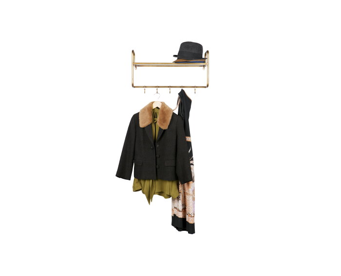 Hatstand Hangende Kapstok Antique Brass - BePureHome