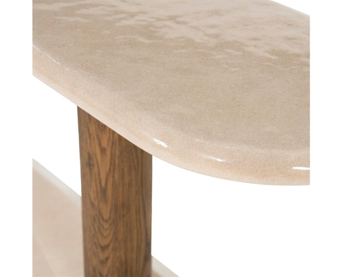 Sidetable Kyan 130x32cm - beige | Eleonora