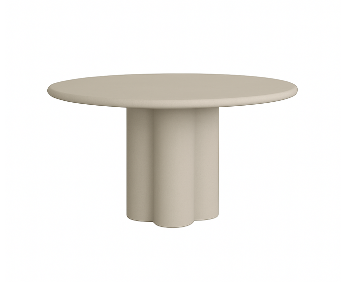 Melzo Eetkamertafel rond beige 130 cm