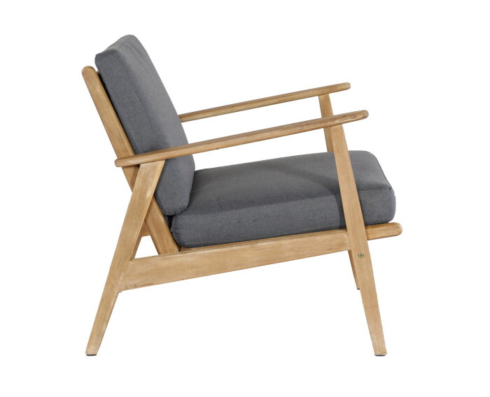 NARVIK LOUNGE SET - LIGHT TEAK LOOK / ROYAL ANTHRACITE