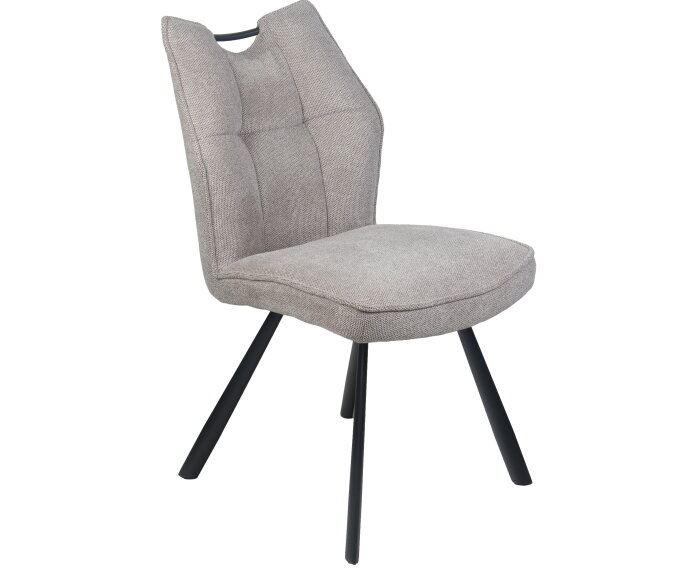 Eetkamerstoel Felien Chenille - Bruin