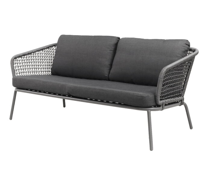 SONORA STACKABLE LOUNGE SET 4PCS  -  ANTHRACITE - DARK GREY