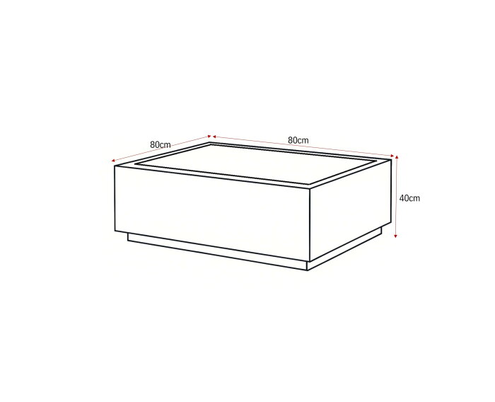 Salontafel Moos | 80 cm