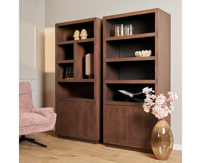 Vakkenkast Brussel Walnut | 90 cm