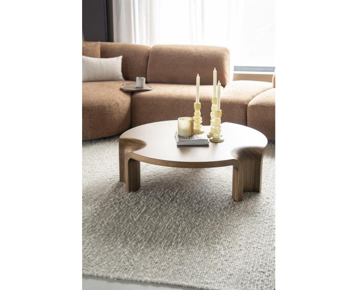 Salontafel Avar 110x110cm - bruin | Eleonora