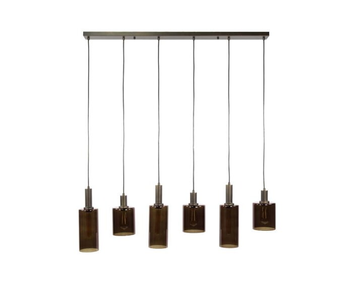 Hanglamp 6L Sepiora - Sienna brown