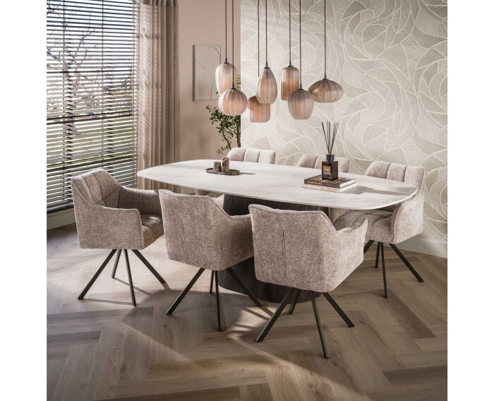Hanglamp Altura 4+3L - Sienna bruin-frosted