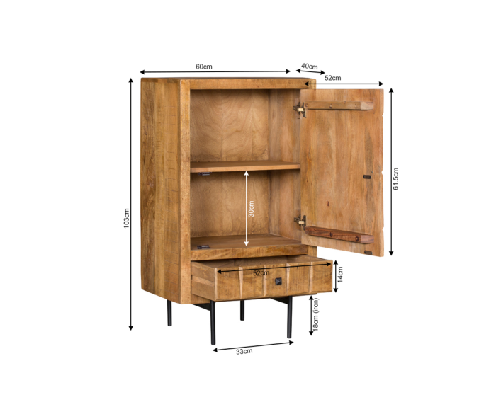 Kabinet Kast Brandy | 1 deur 1 lade